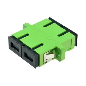 Fibre optic adapter Alantec FOA-SCA-SMD SC/APC single-mode duplex, black/green