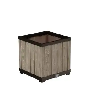 Garden planter Keter 262635 ashwood 455×455×455 mm, technopolymer, water level indicator