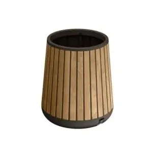 Garden planter Keter 261030 — technopolymer, weather-resistant bronze, 510×510×604 mm
