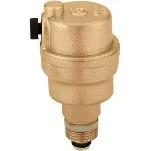 CALEFFI ROBOCAL Автоматический воздушный клапан с запорным клапаном 3/8 дюйма горизонтальный отвод MPN 502533