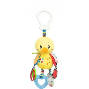 Погремушка для ребёнка Sensillo Travel Rattle Colorful Duck SILLOZ-0501, компактная дорожная погремушка