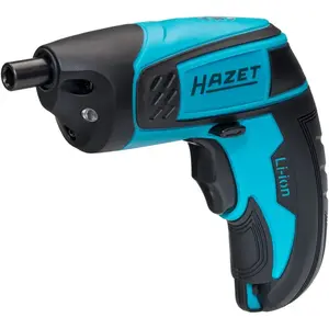 Cordless screwdriver Hazet 9230B-1 with 1/4 bits and holster