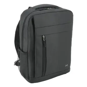 Mugursoma MOBILIS Essential 40,6 cm (16") — melna, 1 nodalījums, priekšējā kabata, plecu siksnas