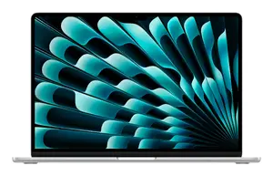 Apple MacBook Air 15.3-inch Laptop, Apple M4, 16GB RAM, 256GB SSD, macOS Sequoia, Silver