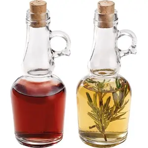 Oil and Vinegar Dispenser Bottle Set, Excellent Houseware S7911291 — 2-piece glass pourers
