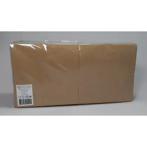Paper napkins Lenek 24×24 cm 2-ply light brown, 200 pcs