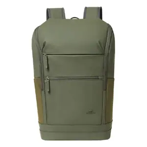 Travel backpack Rivacase Eden Olive PU leather Polyester rPET