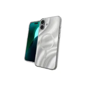 Protective case Zagg Milan Snap for Apple iPhone 16 — Swirl Glitter finish