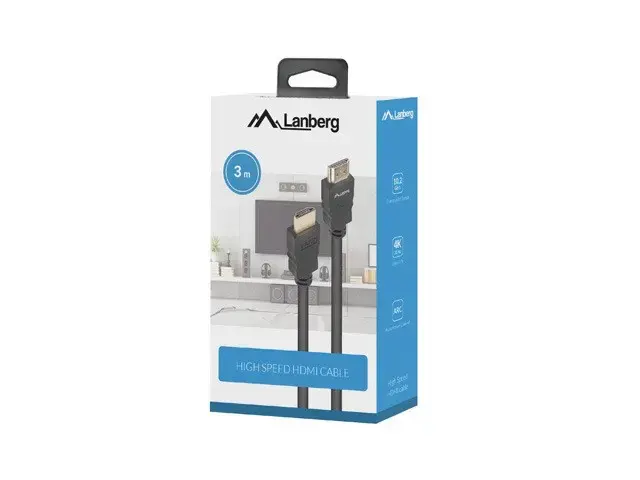 LANBERG HDMI V1.4 cable 3 m Photo 3