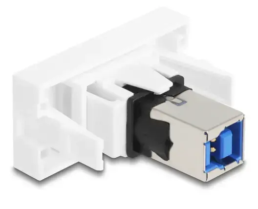 Keystone module DELOCK 90910 USB A, flat, white Photo 3