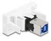 Keystone module DELOCK 90910 USB A, flat, white Photo 3
