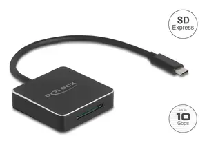 Card reader DELOCK 91019 USB 3.1 (Gen 2) Type-C — SD / SDHC / SDXC, 10 Gbit/s, black