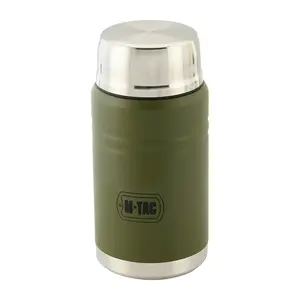 Pusdienu termoss M-TAC UN-R02-750A 750 ml ar salokāmu nerūsējošā tērauda karoti, olīvu krāsa