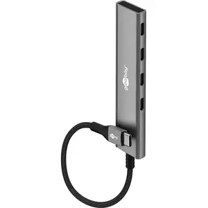 USB‑C концентратор 4‑портовый WENTRONIC Goobay Slim — 5 Гбит/с
