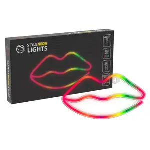 Neon lights MANTA SNL61RGB LIPS RGB color changing decorative sign, model SNL61RGB