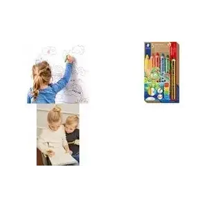 Цветные карандаши Staedtler Noris junior 140 — набор 6 разноцветных карандашей