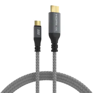 EFB Elektronik USB-HDMI-00001 Video Cable Adapter, USB Type-C to HDMI, 1.8 m, Black/Grey