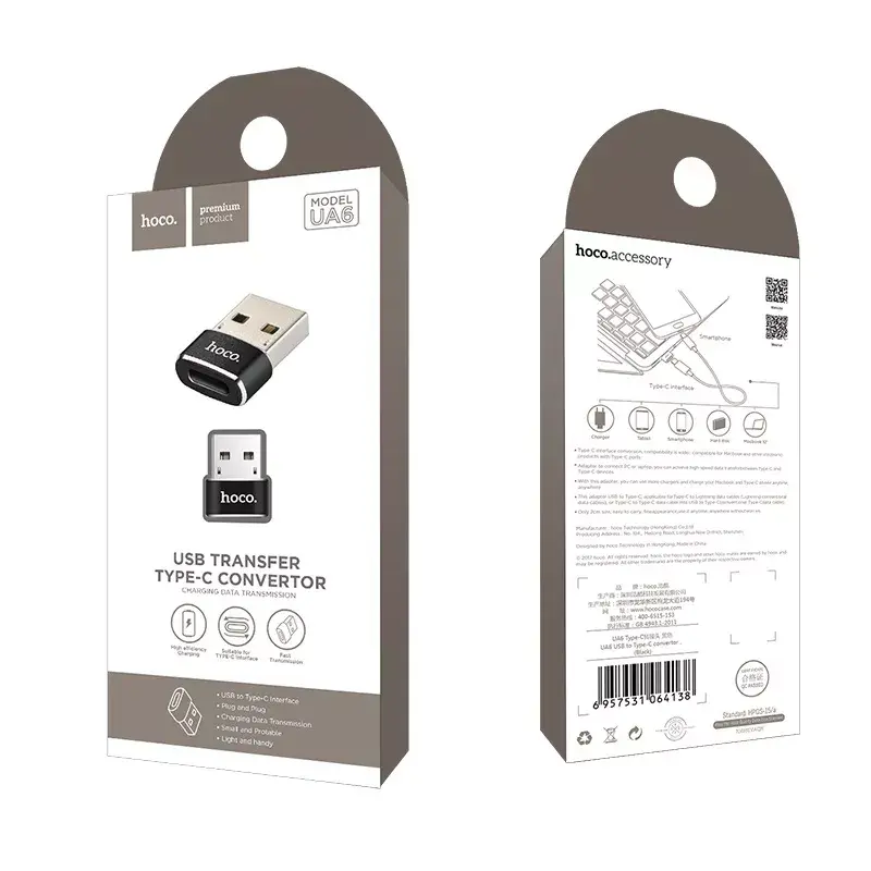 HOCO UA6 USB‑A to USB‑C adapter Photo 6