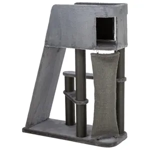 Дом для кошек Trixie Cat Tree Active 122 см, серый с лазалкой