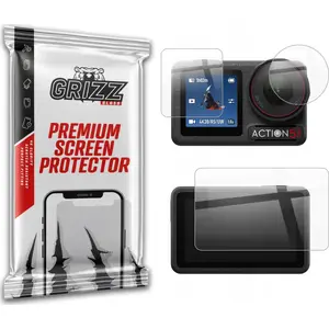 Tempered HybridGlass screen protector GrizzGlass for DJI Osmo Action 5 Pro