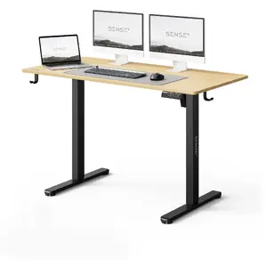 Письменный стол Sense7 NOJO LIGHT коричнево‑чёрный 120×60 см – Sense7 эргономичная поверхность