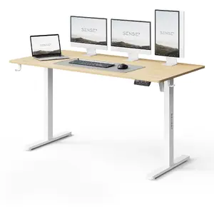 Стол Sense7 NOJO LIGHT коричнево‑белый 140×70 см эргономичный рабочий