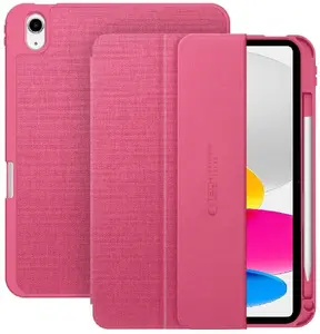 Чехол для планшета Tech-Protect SC Pen для iPad 10.9 / iPad 10 (2022) / iPad 11 (2025) — холст Magenta Bloom
