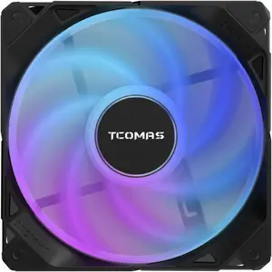 Вентилятор Tcomas FA200 Black — 200 мм диаметром, осевой корпусный вентилятор