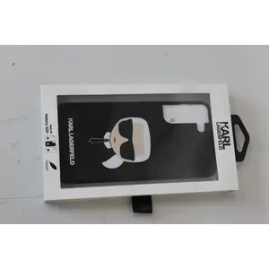 Phone hardcase silicone case Karl Lagerfeld KLHCS22MSLKHBK Black — protective silicone shell for smartphone