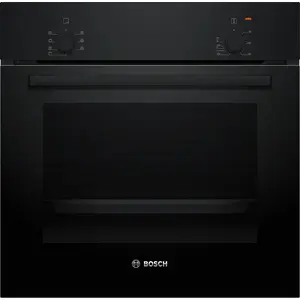 Built-in electric oven Bosch Serie 2 HBF010BA1 — 66 L, A energy class, rotary control, black