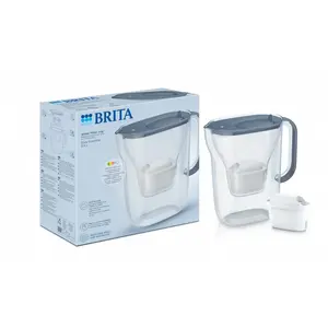 Фильтровальный кувшин BRITA Style Essential 2.4 л графит — кувшин с картриджем MAXTRA, индикатор Smart Light, 1.4 л фильтрованной воды