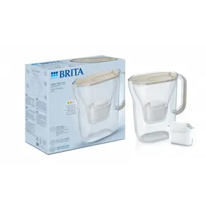 Фильтр-кувшин BRITA Style Essential, ёмкость 2,4 л (1,4 л фильтр.), технология MAXTRA, крышка с откидыванием, цвет Песочный