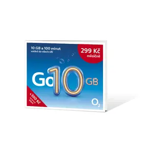 Предоплаченная SIM-карта o2 Go 10 GB, пакет мобильных данных