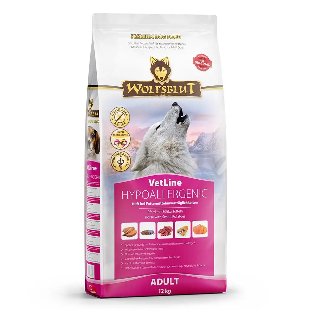 Sausais suņu barība Wolfsblut VetLine Hypoallergenic