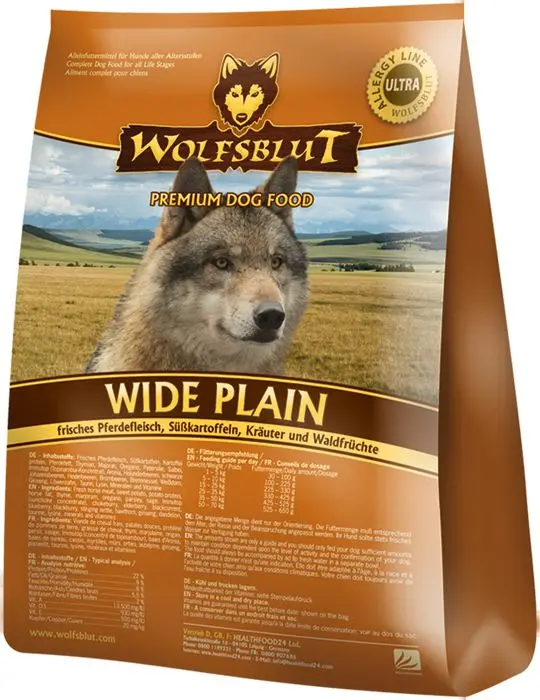 Sausais suņu barības Wolfsblut Wide Plain