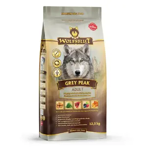 Сухой корм для собак Wolfsblut Grey Peak Goat с бататом 12,5 кг — полнорационный для взрослых, Белок 26%, Жир 16%