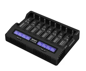 Charger XTAR VC8S for Lithium‑Ion and NiMH Batteries with Smart Charging Technology