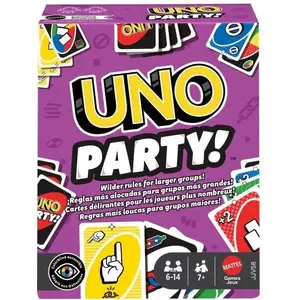 Карточная игра MATTEL UNO Party JJV58 — семейные цветные карты для матчинга