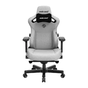 Anda Seat Kaiser 3 L Gaming Chair Grey Padded Seat Padded Backrest Steel Frame Headrest Armrest