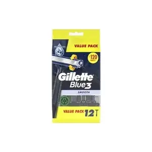 Одноразовая бритва Gillette Blue 3 Smooth, упаковка 12 шт., 3 лезвия