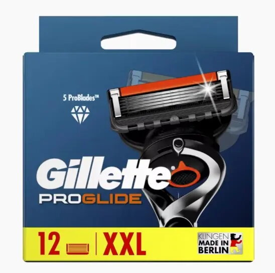 Gillette ProGlide vīriešu skūšanās asmeņi nerūsējošais