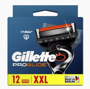 Лезвия для бритья Gillette ProGlide мужские нержавеющая сталь 12 штук