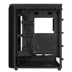 PC case Asus 90DC00M0-B39040, ATX support, Black, front 2×160mm fans, rear 1×120mm, 2×3.5" + 2×2.5" bays, 2×USB 3.2 Gen1