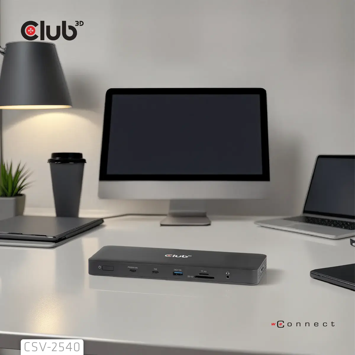Dokstacija CLUB 3D 14-1 USB-C Quad Display USB4 Photo 2