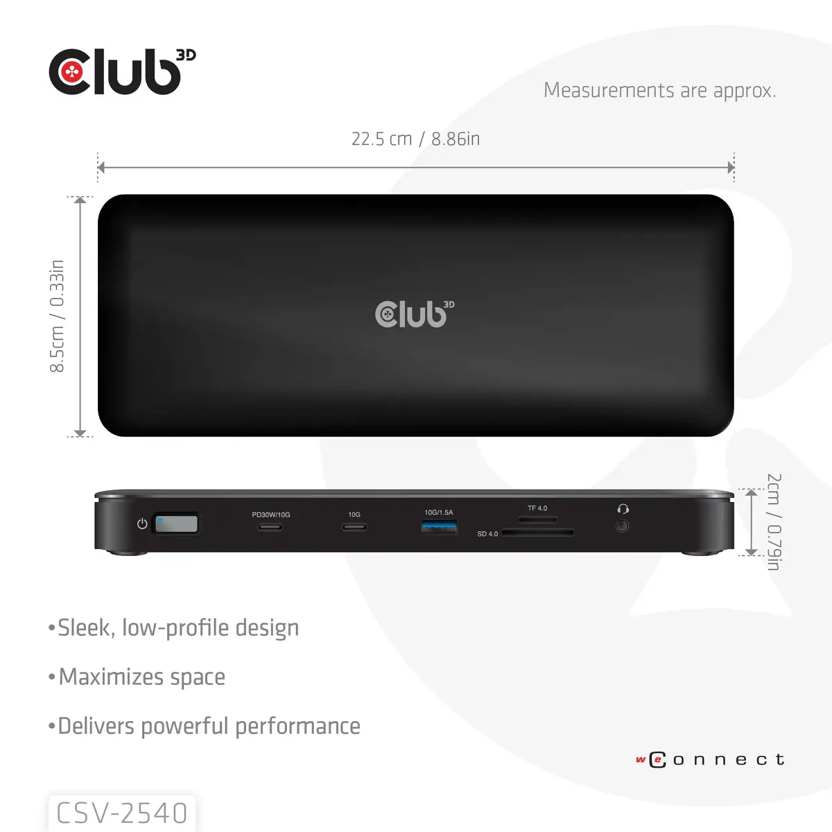 Dokstacija CLUB 3D 14-1 USB-C Quad Display USB4 Photo 5