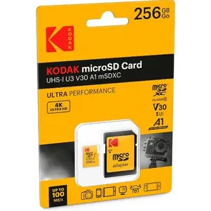 Flash Memory Kodak 256GB UHS-I U3 Ultra EKMSDM256GXC10HPRK
