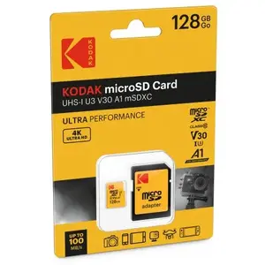 Flash Memory Kodak 128GB UHS-I U3 Ultra EKMSDM128GXC10HPRK