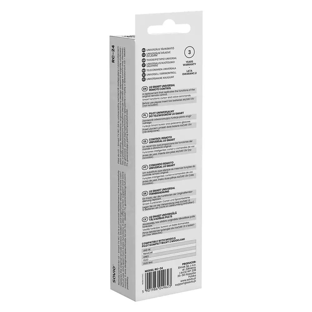 SAVIO RC-24 IR wireless universal TV remote Photo 2