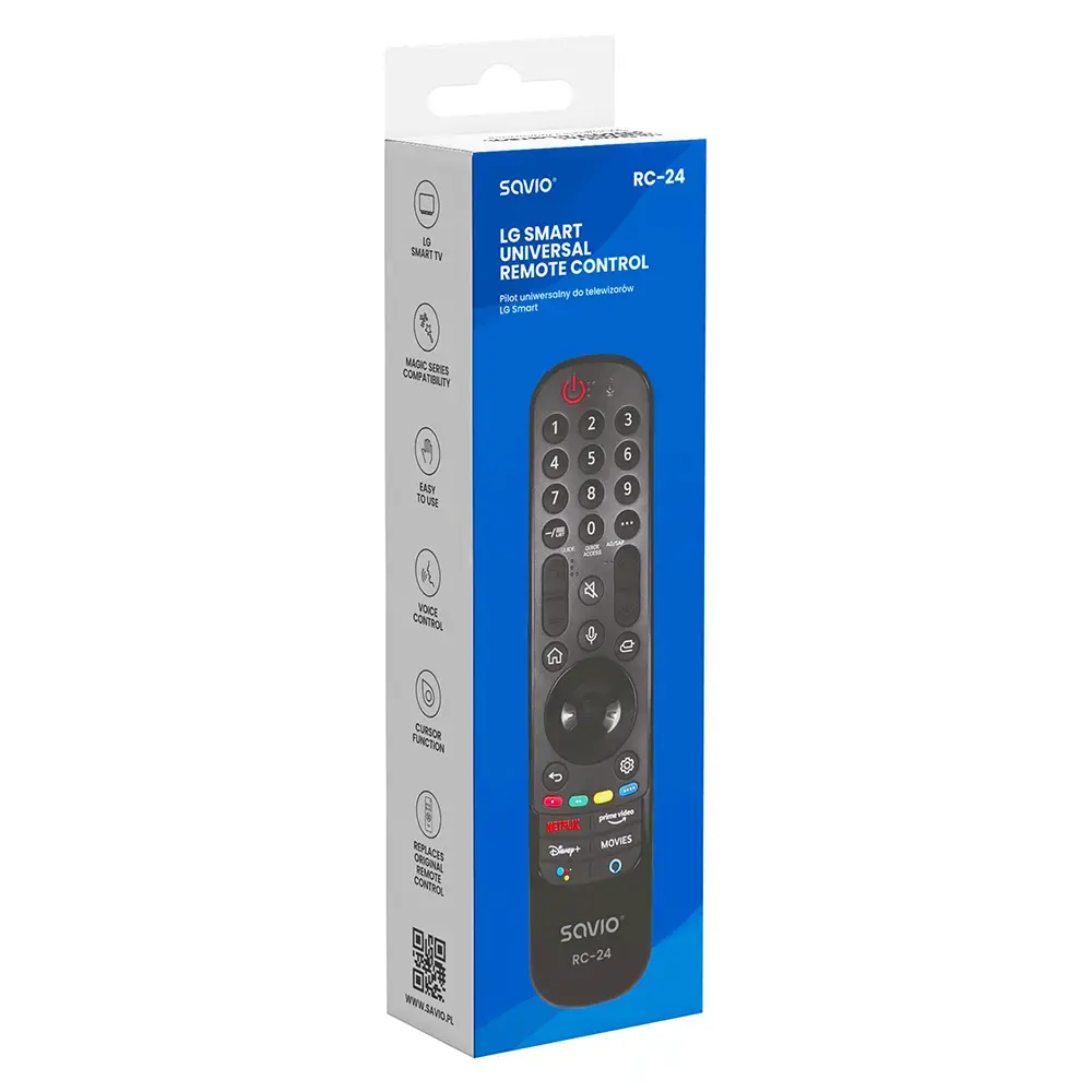 SAVIO RC-24 IR wireless universal TV remote Photo 3