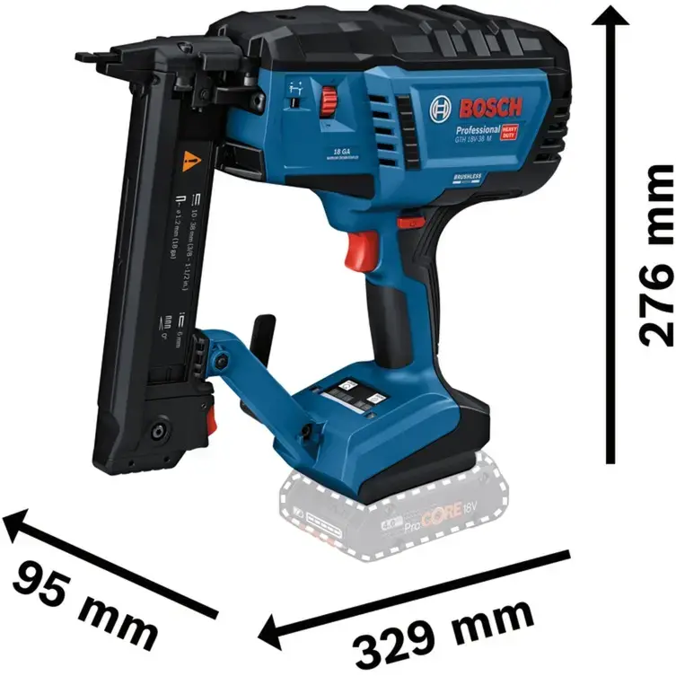 Bosch GNH 18V-38 M Professional bezvadu skavotājs Photo 2